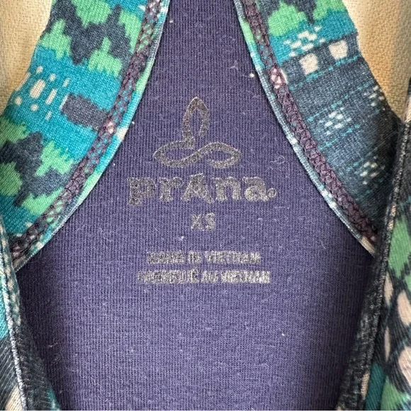 Prana Cali Tank Racerback A-line Knit Stretch Geo Dress Athleisure Outdoors - Picture 4 of 6